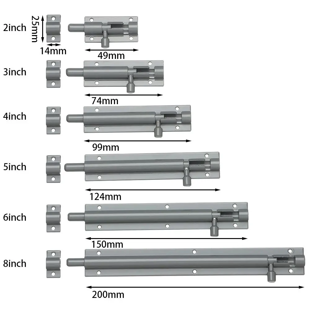 Защелка для дверей 2-8 &quot замок садовых ворот навес раздвижная безопасная дверь