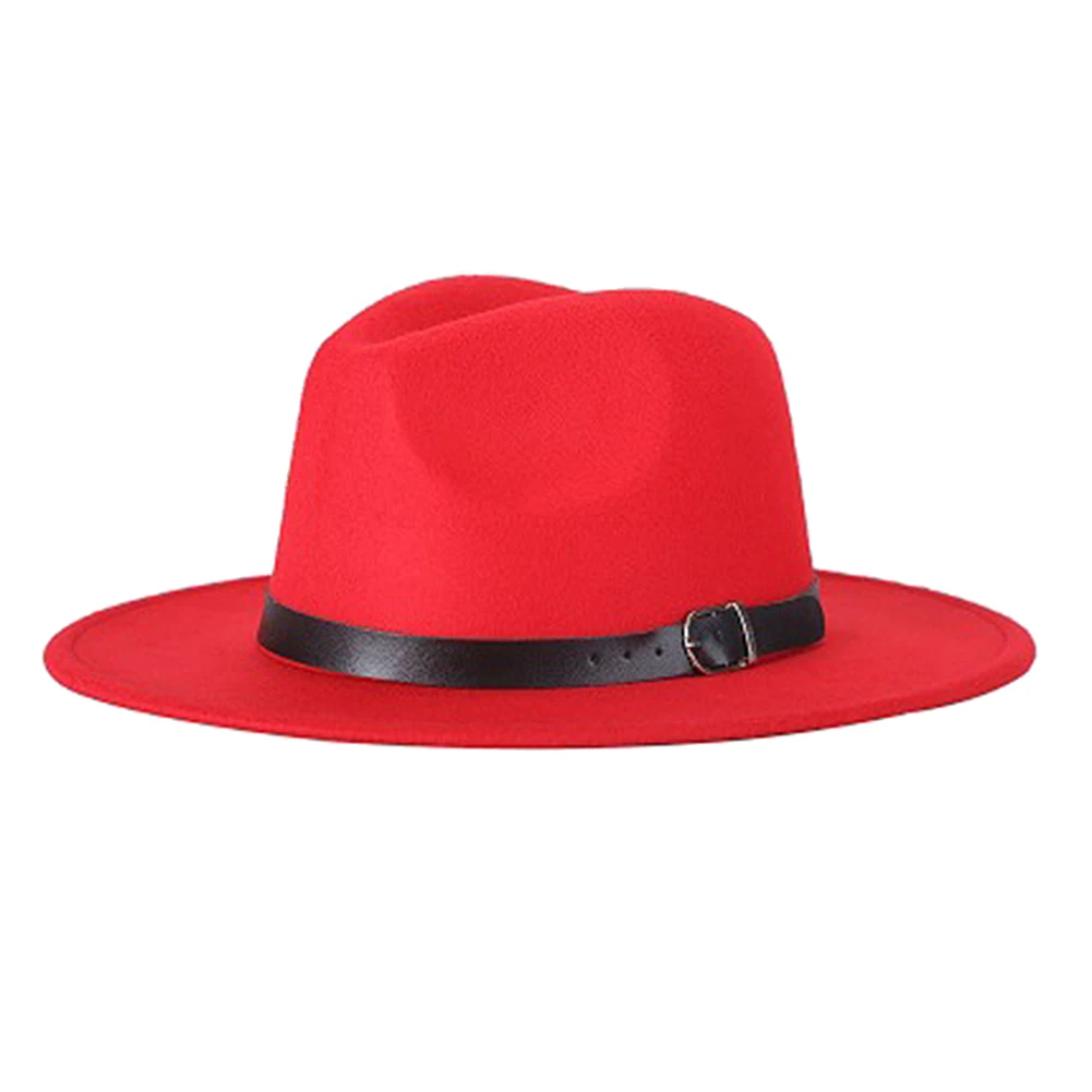 Felt Fedora Hat Wide Brim Floppy Sun Panama Cowboy for Beach Church Unisex C55K Sale | Спорт и развлечения