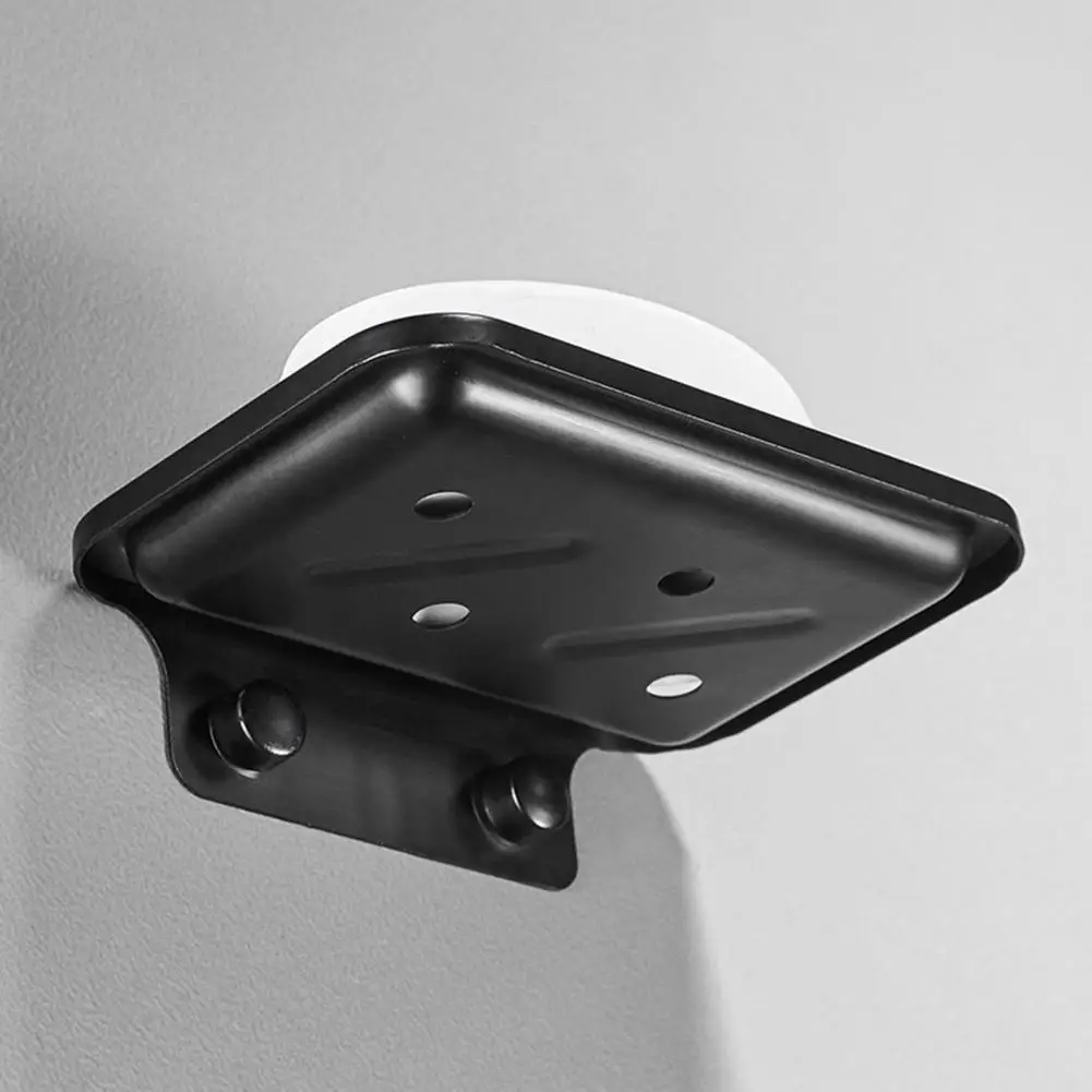

Soap Tray Eco-friendly Soap Holder Black Corrosion Resisatnt High Quality Space Aluminium Soap Draining Dish