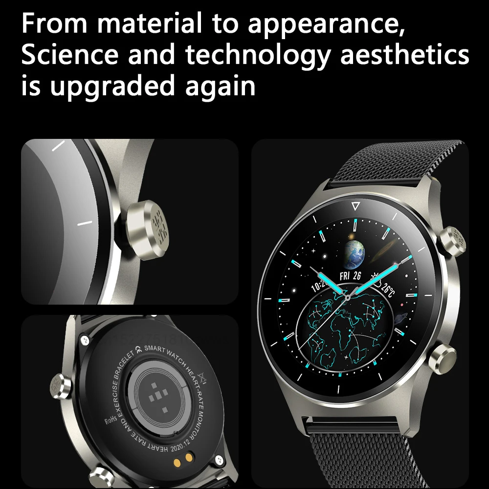 Смарт-часы Xiaomi для мужчин и женщин водонепроницаемые умные часы с сенсорным