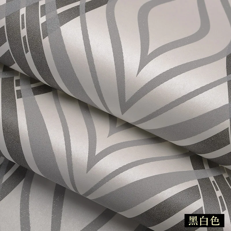 Европейский стиль золотой кривой полосой нетканый гостиной ТВ фон обои для