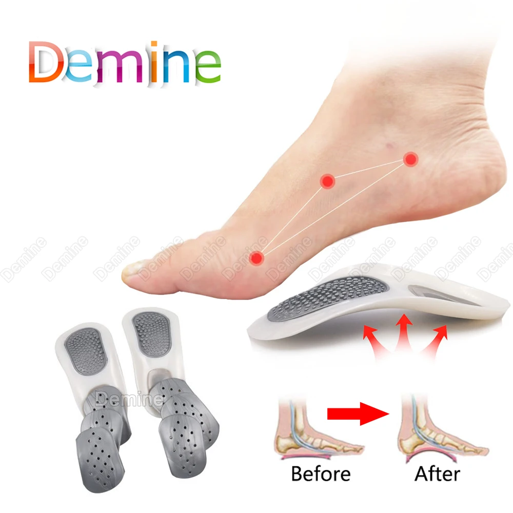 Ортопедические стельки для поддержки арки силиконовые гелевые подушечки обуви