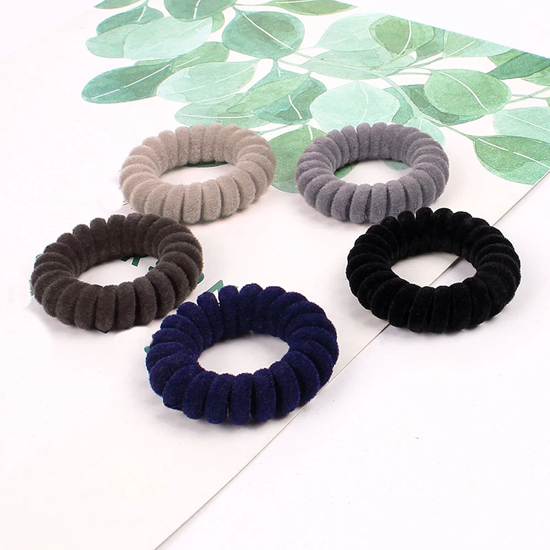 1 шт. телефонная проволока шнур полосатая обертка фланелевая ткань резинка для