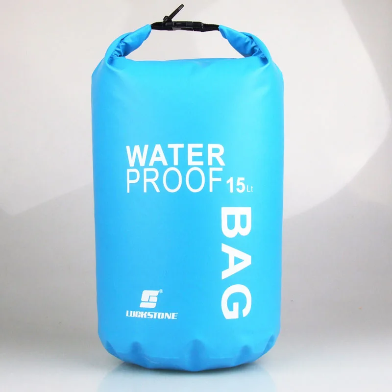 Водонепроницаемая сумка 15 л Ультралегкая сухая из ПВХ с уплотнением для хранения