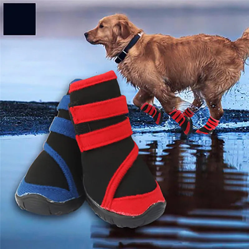 4 шт. Всесезонная водонепроницаемая обувь для домашних животных XXL маленьких и