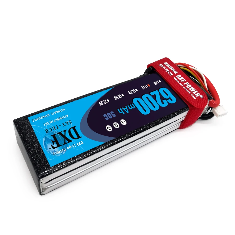 DXF Хорошее качество RC Bateria 11 1 В 6200 мАч 50C Max 100C Lipo Аккумулятор AKKU для вертолета