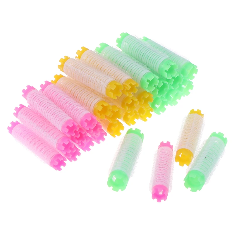 

10pcs Fluffy Hair Root Rollers Pack The 3rd Generation Morgan Perm Rods Set Air Fringe Bang Hair Curlers 1.5/1.8/1.9cm