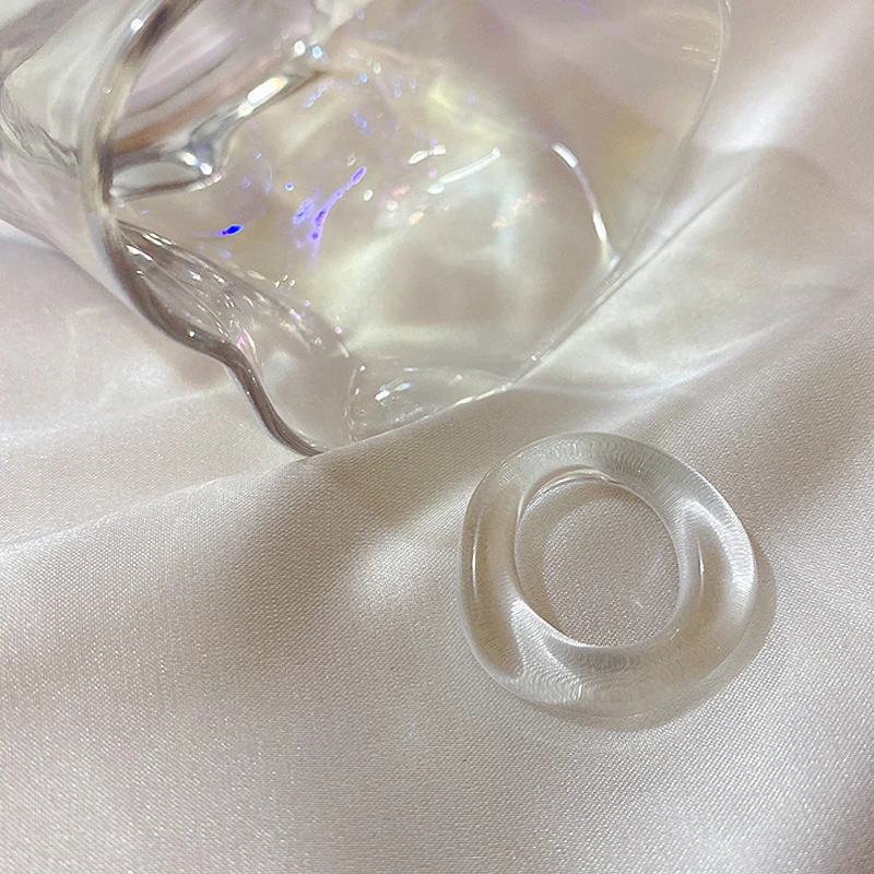 Ins эстетические красочные прозрачной акриловой смолы корейский геометрической