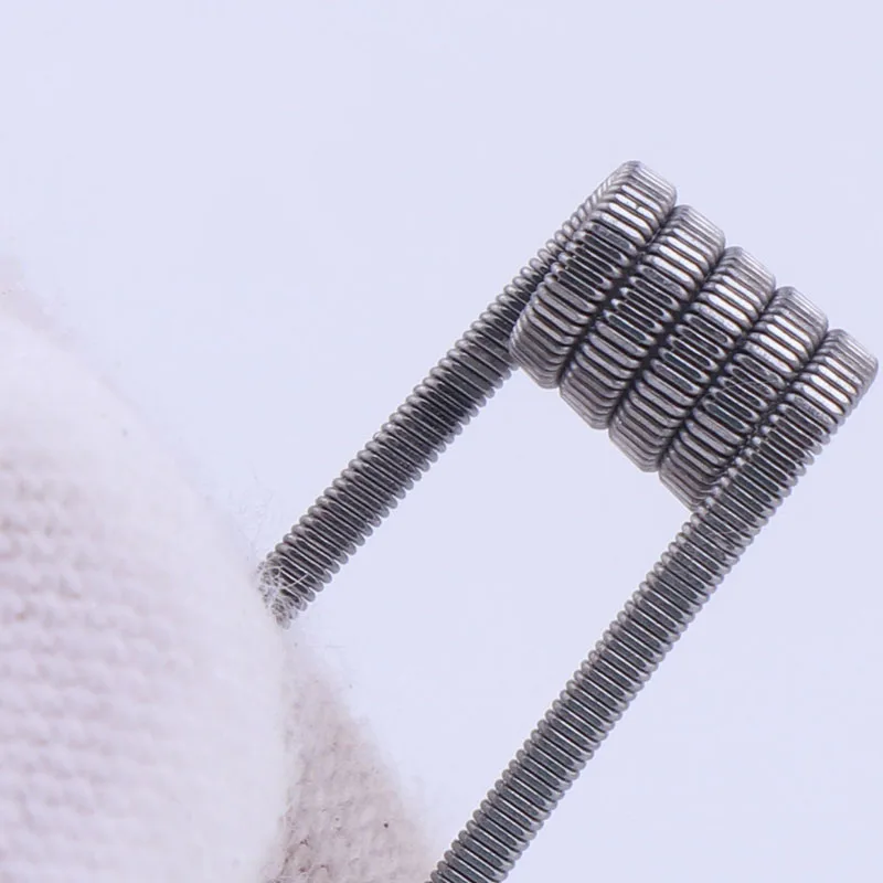 XFKM 50/100 pcs twisted Fused Hive clapton coils premade wrap Alien Mix twisted Quad Tiger Heating Resistance rda coil