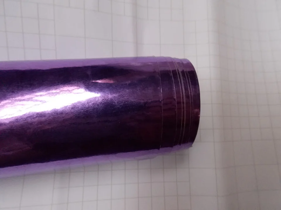 

Free shipping high quality car wrapping film Car Sticker purple Mirror Chrome vinyl with Air bubble free car decoration