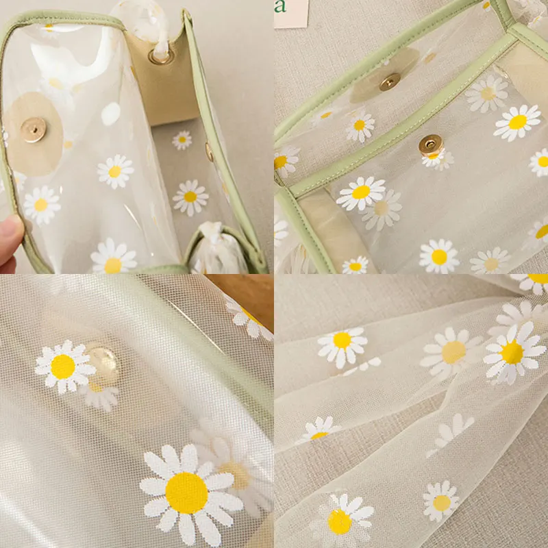 Летняя шикарная сумка-мессенджер для девочек модная прозрачная маленькая