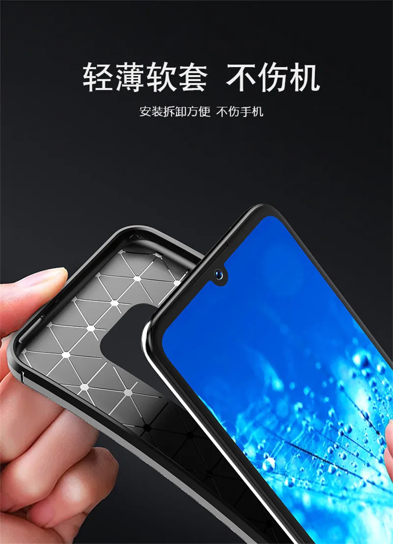 Корпус из углеродного волокна для Motorola One Zoom чехол Высокое качество Алмазная сетка Дизайн чехол для Motorola One зум One Pro задняя крышка