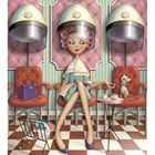 Алмазная 5D картина сделай сам, девушка с окрашенными волосами, полная вышивка, квадратныйкруглый узор, наборы для вышивки крестиком, мозаичные наклейки на стену