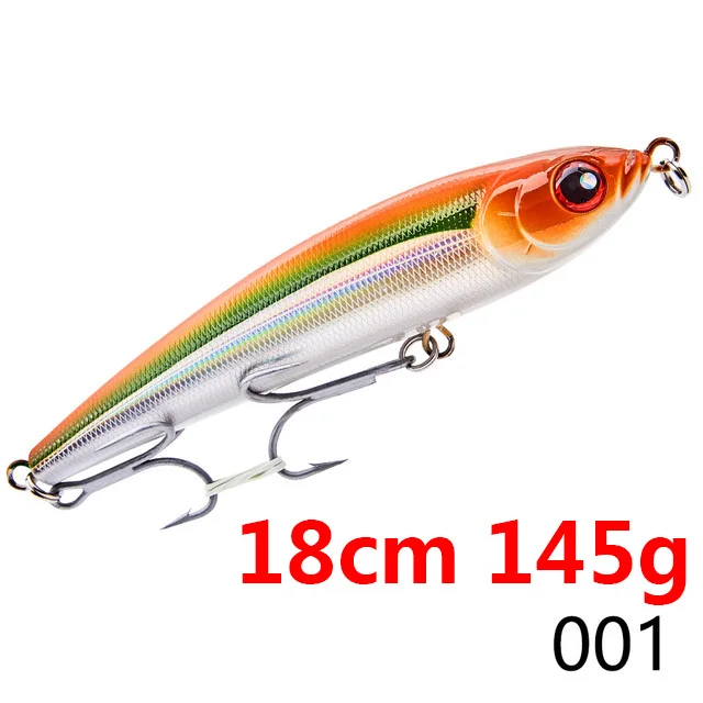 18001 Hunthouse GT stickbait Тонущая приманка карандаш морская жесткая приманка для рыбалки Троллинг приманка Тунец Морская рыбалка Япония крюк Сделано noeby - Цвет: 18001