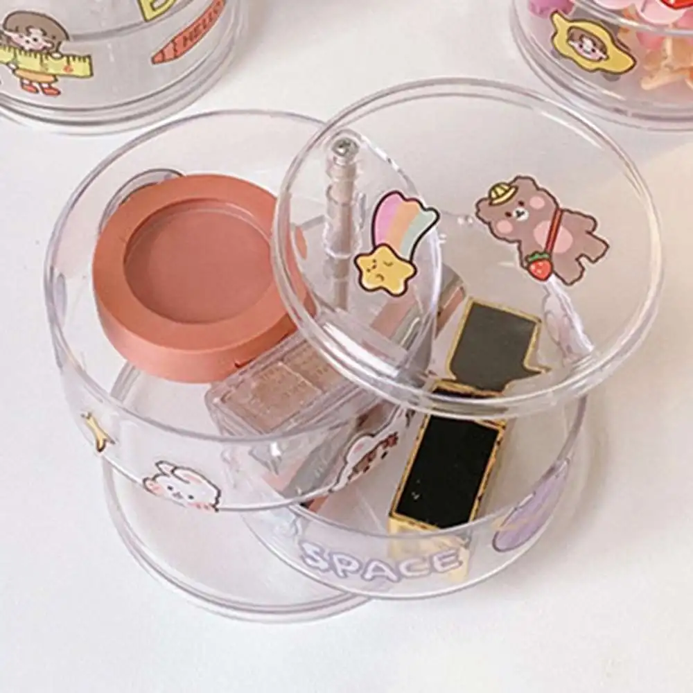 

360rotating Storage Box Transparent Jewelry Box Rack Organizer Storage Box Case