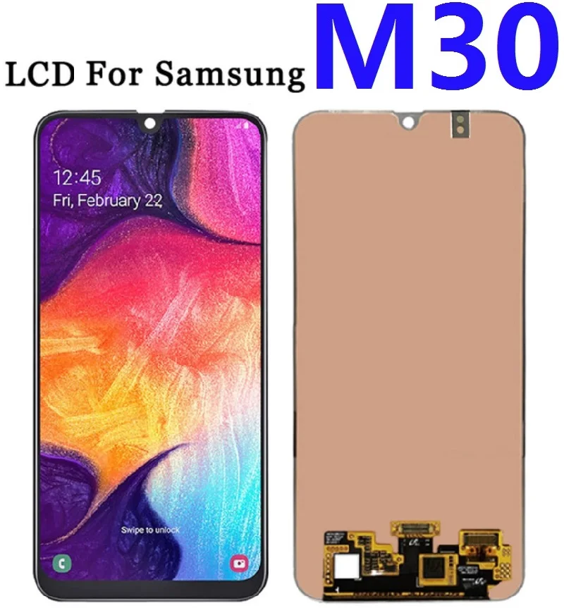 Протестированный для Samsung Galaxy M30 SM-M305F M305FN M305G M305M экран дисплея ЖК сенсорный дигитайзер в сборе запасные части