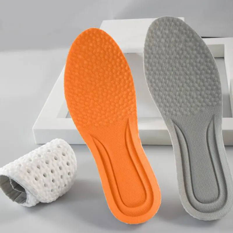 

Soft High Elastic Sports Insoles Shock Absorption Breathable Shoe Pad Men Women Running Light Weight Insole