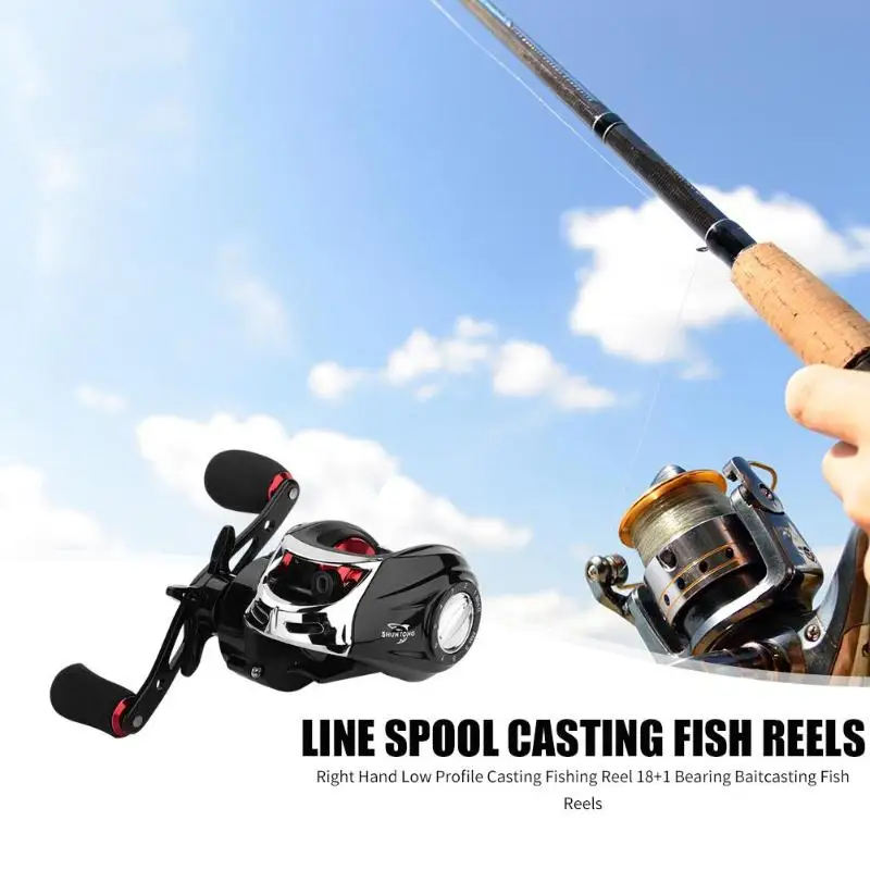 18 + 1 подшипники Низкопрофильная катушка для Пресноводной рыбной ловли 7 2: