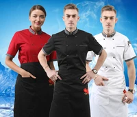 2019 new long sleeve food service chef tops high quality workwear clothes master cook restaurant hotel bbq kitchen chef uniform