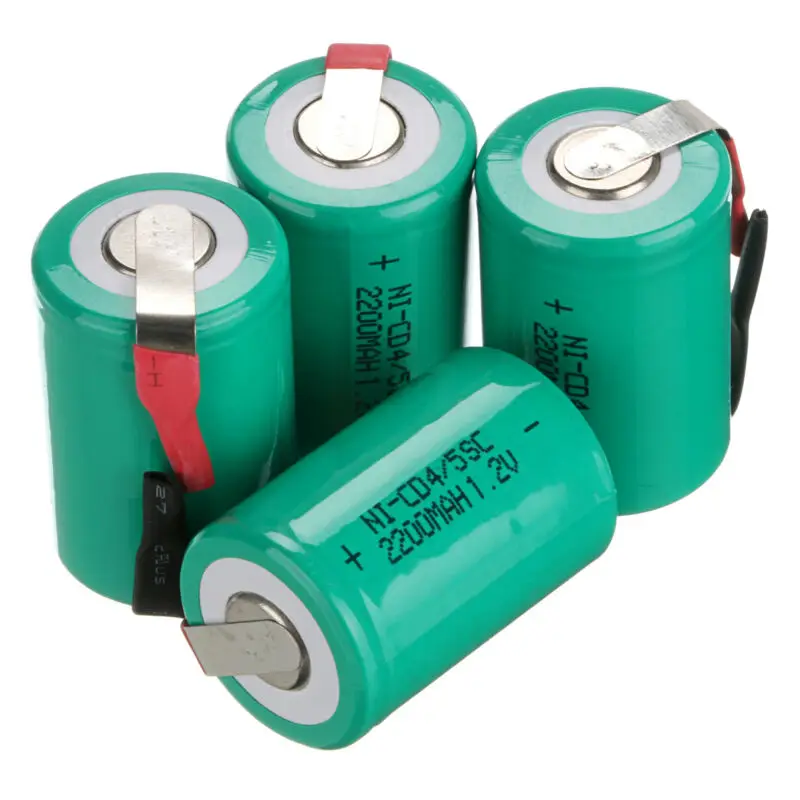

Pilha gtf 2200mah 4/5 sc ni-cd, 4 units, 1.2v, sub-c with tab for power tools