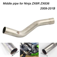 2009 2010 2011 2012 2013 21014 2015 2016 2017 2018 2019 2020 for ninja zx 6r zx636 motorcycle middle pipe silencer system