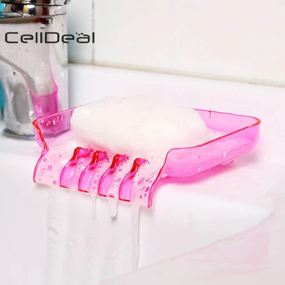 Коробочка для мыла душа мыльница хранения пластин лоток корпус всасывающий