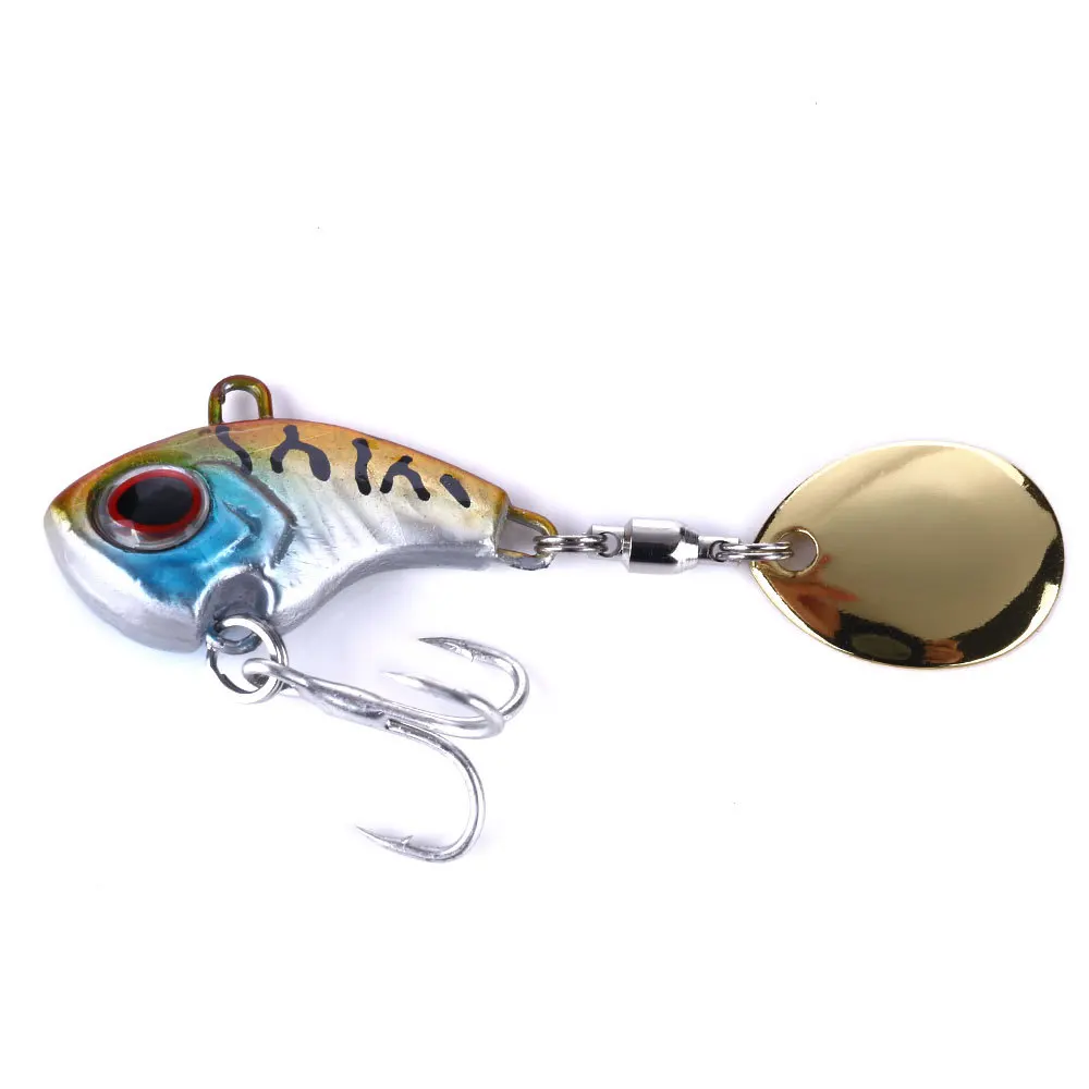 1Pcs 9g/16g Metal Mini VIB Spoon Spin Sequin Lure Tackle Pin Hard Bait Crankbait Vibration Spinner Sinking Fishing Set | Спорт и