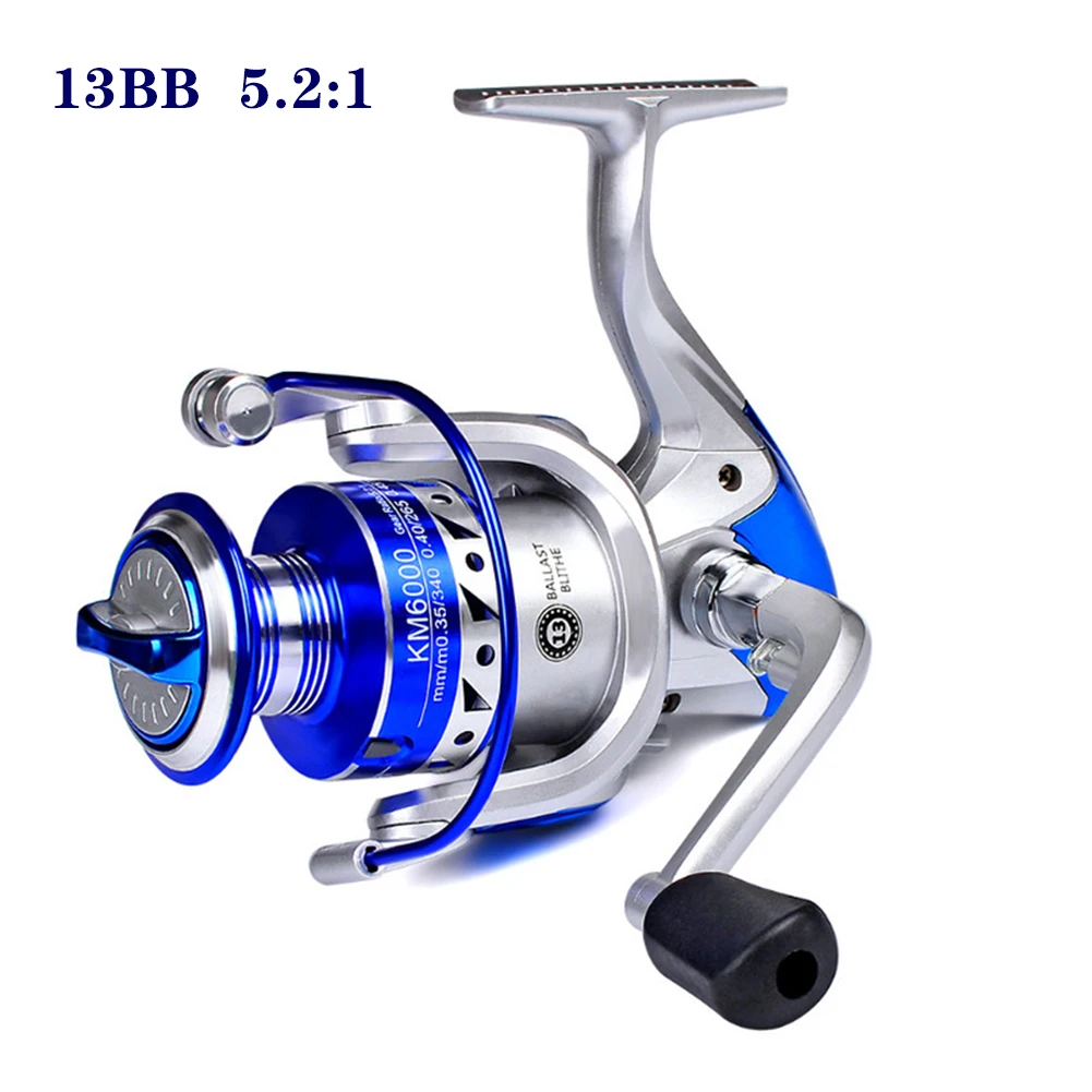 13BB металлическая спиннинговая Рыболовная катушка серии 1000 7000 рыболовная для