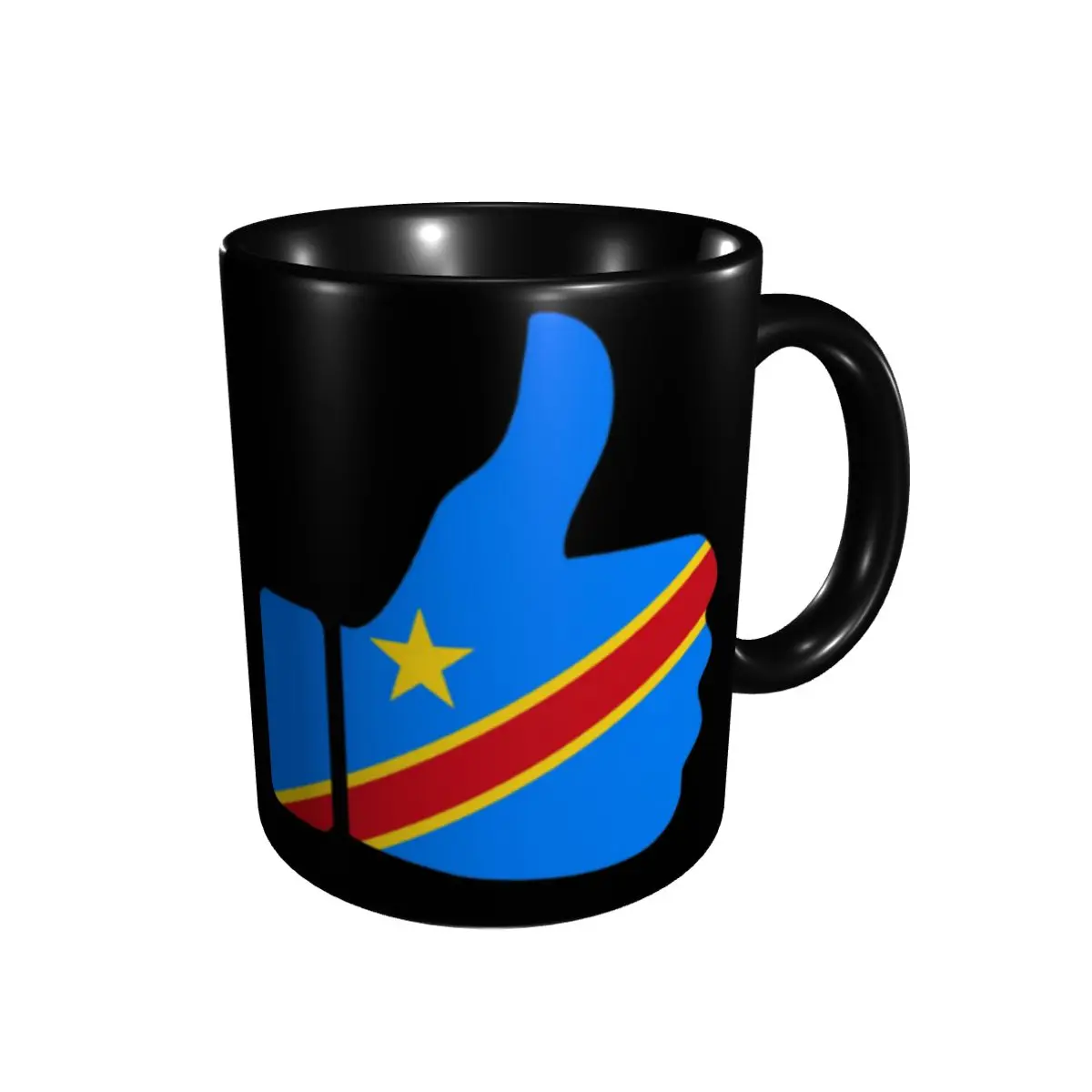 

Промо флаг большой палец Демократической Республики Конго основные кружки милые чашки кружки с принтом забавные новые R300 чайные чашки