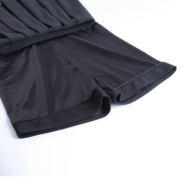 

New Punk Function Wind A-Line Tactical Half-Length Pleated Skirt High Cold Black Dress MAGOGO