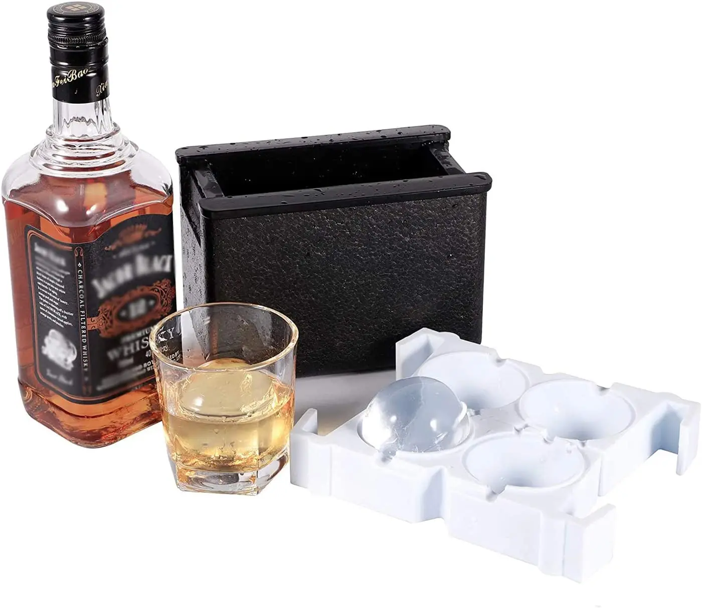 Kristall Klar Ice Ball Maker Ice Ball Presse Sphärische Whisky Tray Mould Blase-Freies Ice Cube Maker Diamant Schädel eis Box Form