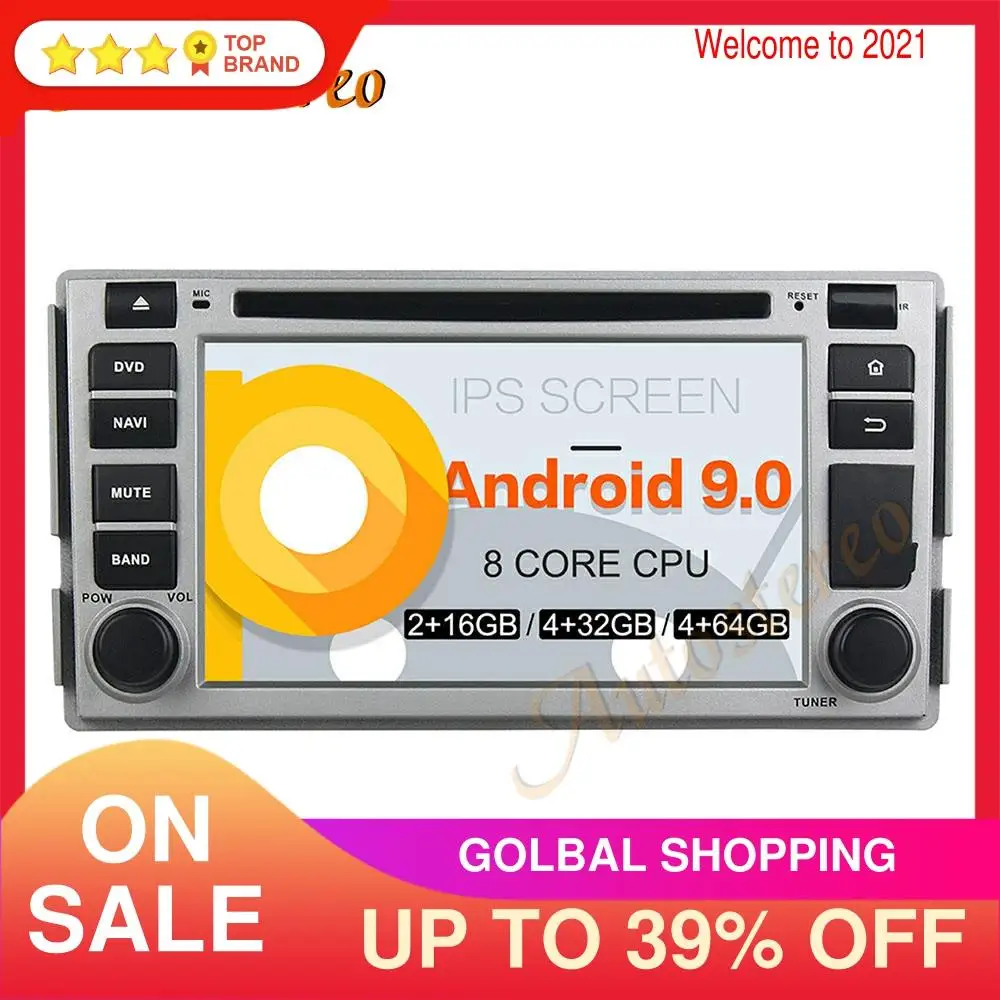 Автомобильный dvd плеер Android9 PX5/PX6 GPS навигация для Hyundai Santa Fe 2006 2011 Авто Радио Стерео