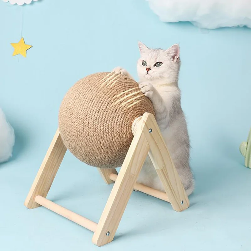 

Cat Scratching Ball Toy Kitten Sisal Rope Ball Board Grinding Paws Toys Cats Scratcher Wear-resistant Pet Furniture supplies