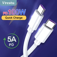 pd 100w usb c to type c cable qc3 0 quick charge 4 0 data cable fast charging for samsung s21 s20 xiaomi macbook pro usb c cable