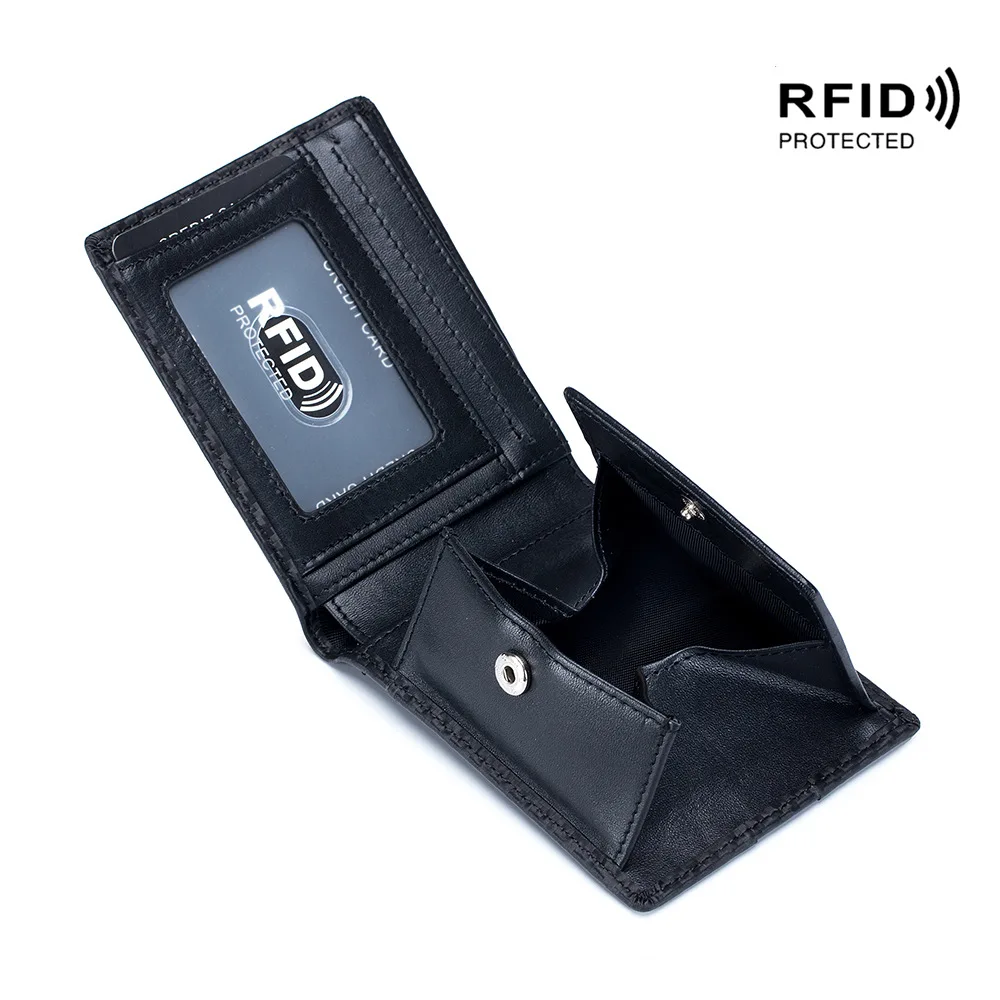 

Cluth Card Holder Anti Rfid Luxury Genuine Leather Small Women Men Wallet Purse Id Credit Bank Business Shopping Fashion Brand