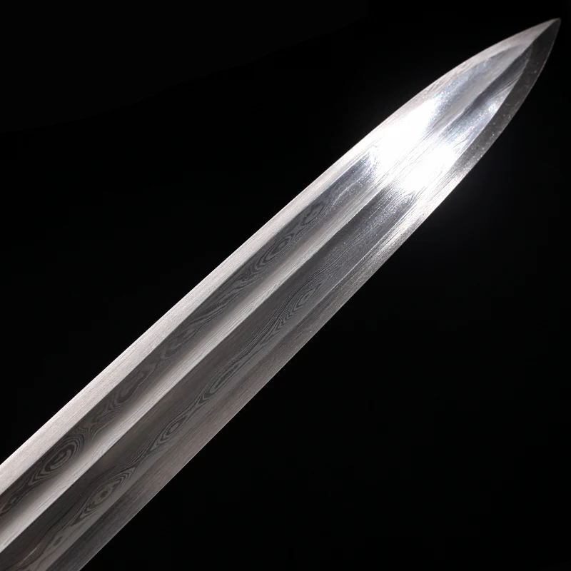 

Han Dynasty Chinese Sword Handmade Folded steel Blade Full Tang Blade Damacus Steel Sharp Home Decor