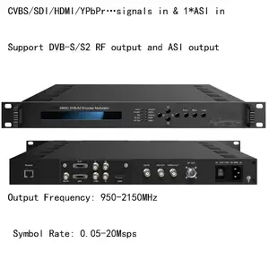 VEK-3543C, DVB-S2 модулятор кодировщика, CVBS/SDI/HDMI/YPbPr/ASI в DVB-S2 модулятор