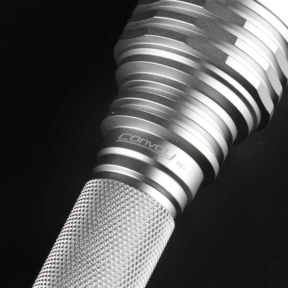 Серебряный фонарик Convoy C8 Plus с Luminus SST40 Led Linterna 18650 Вспышка 2000 лм Кемпинг Рыбалка