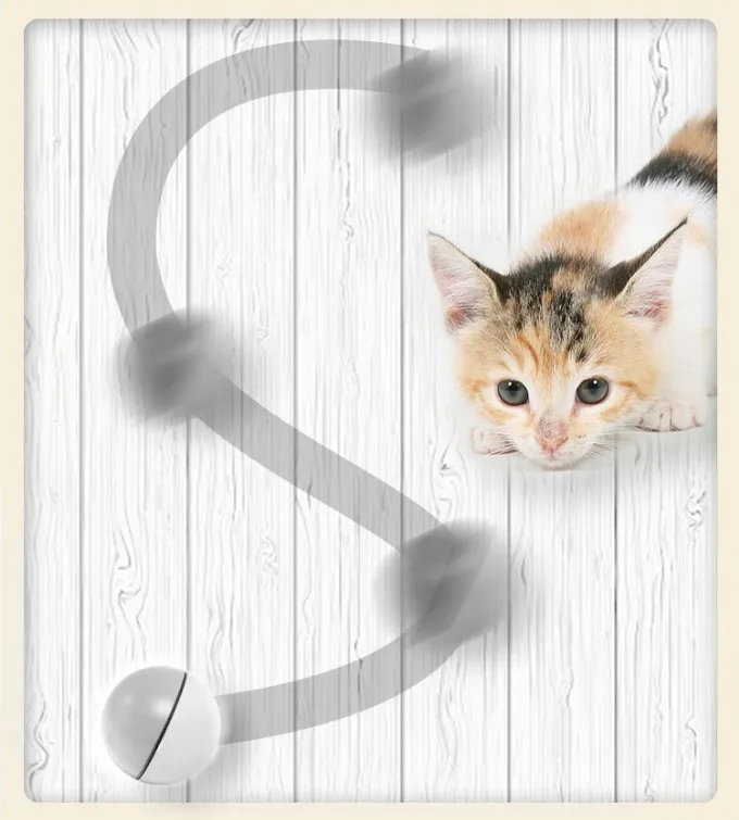 Интерактивная электрическая игрушка для котов шарики кошек с USB зарядкой