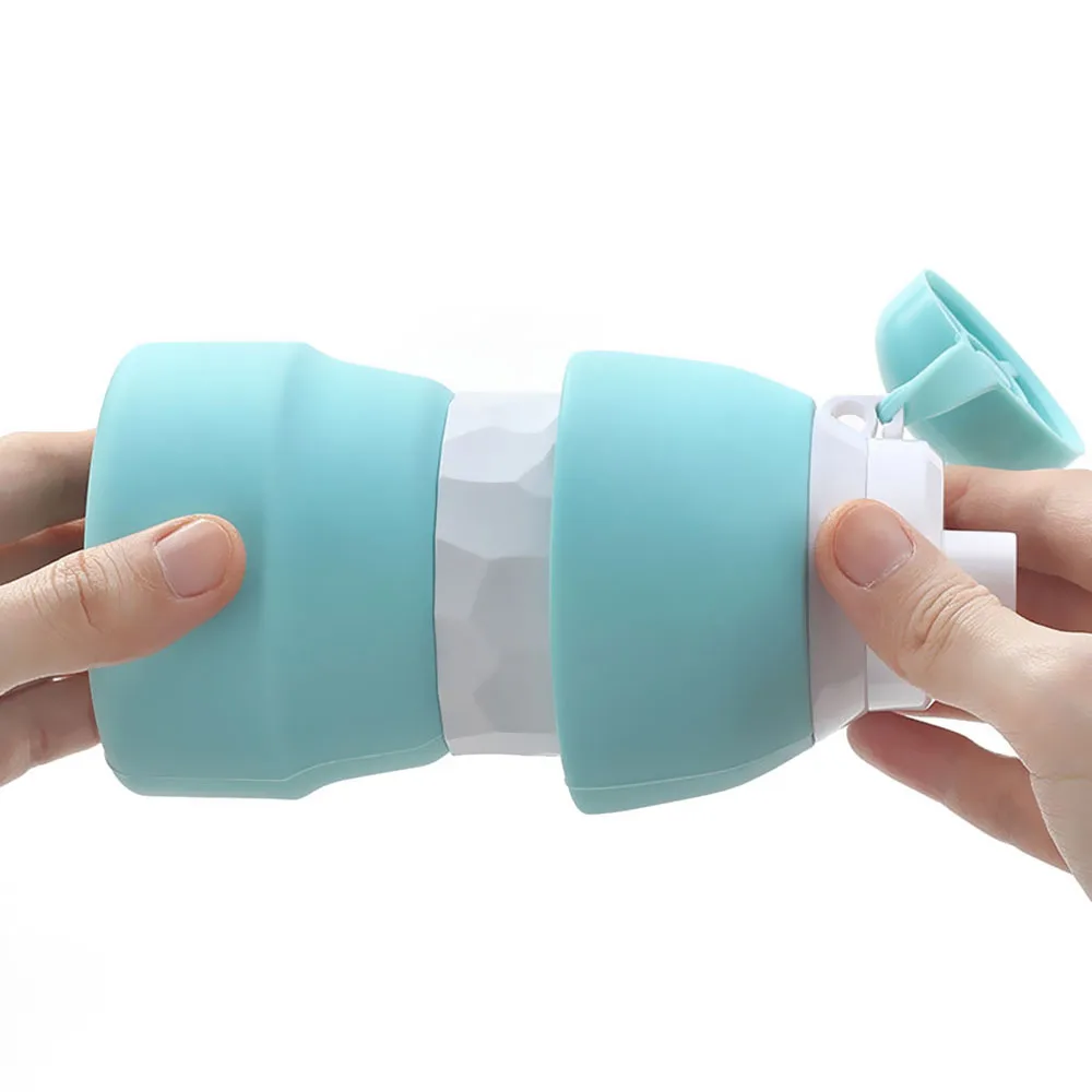

2021 New Folding Silicone Cup Portable Silicone Telescopic Drinking Collapsible Coffee Cup Foldable Silica Mug Coffee Cups