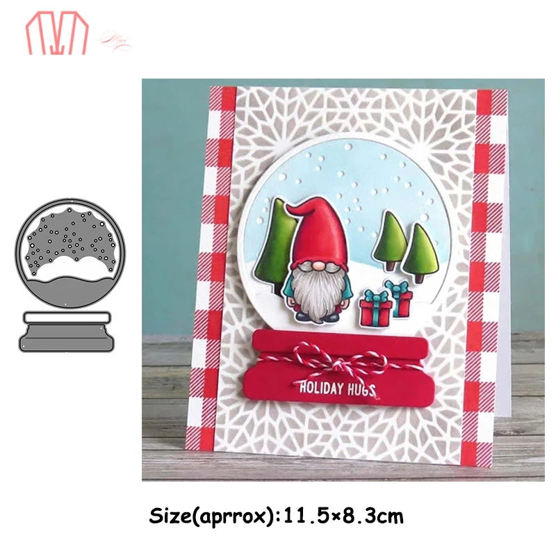 Рождественский снежок Mai металлические штампы трафареты для сделай сам