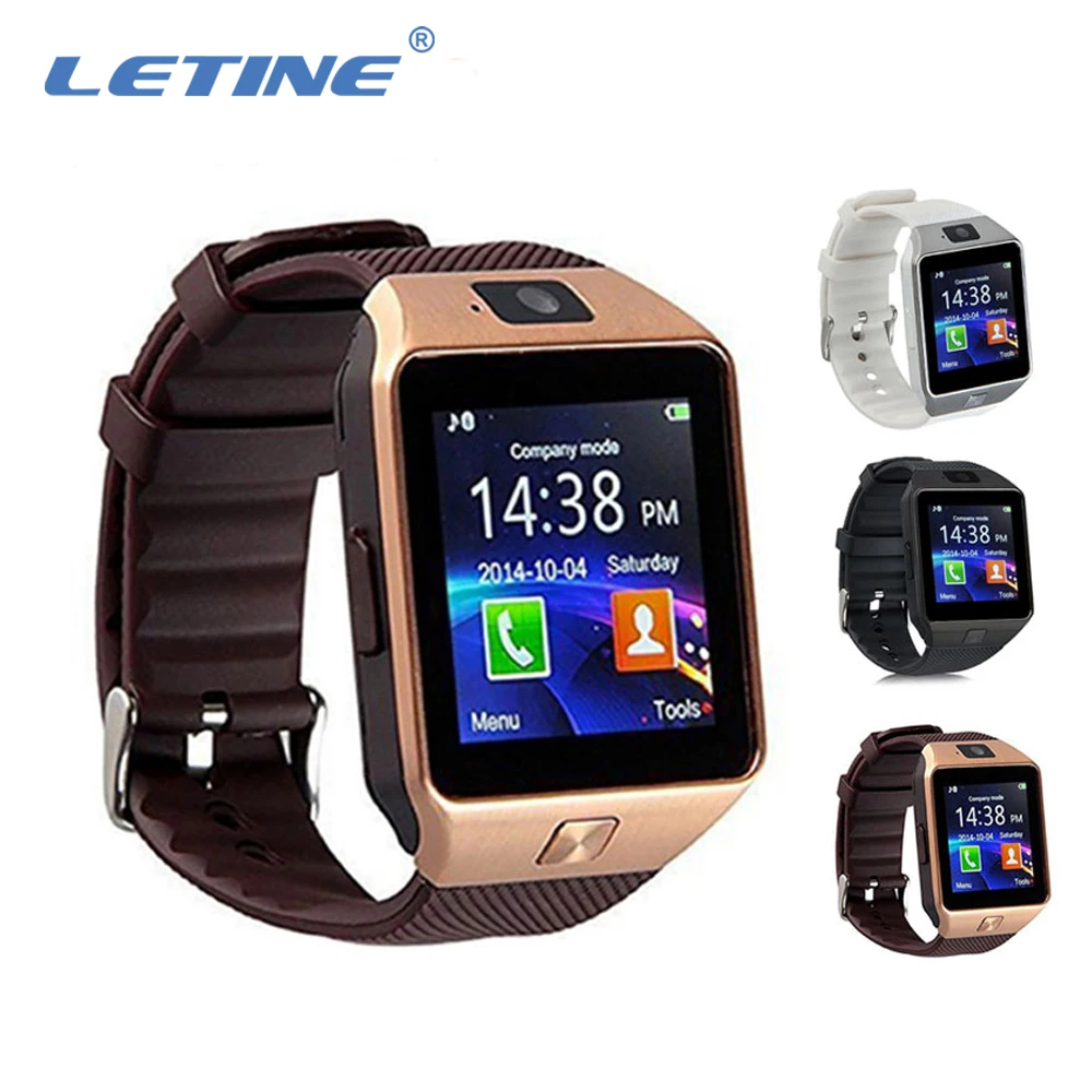 Мужские Смарт часы LETINE DZ09 DZ 09 телефон носимое устройство для Bluetooth подключения