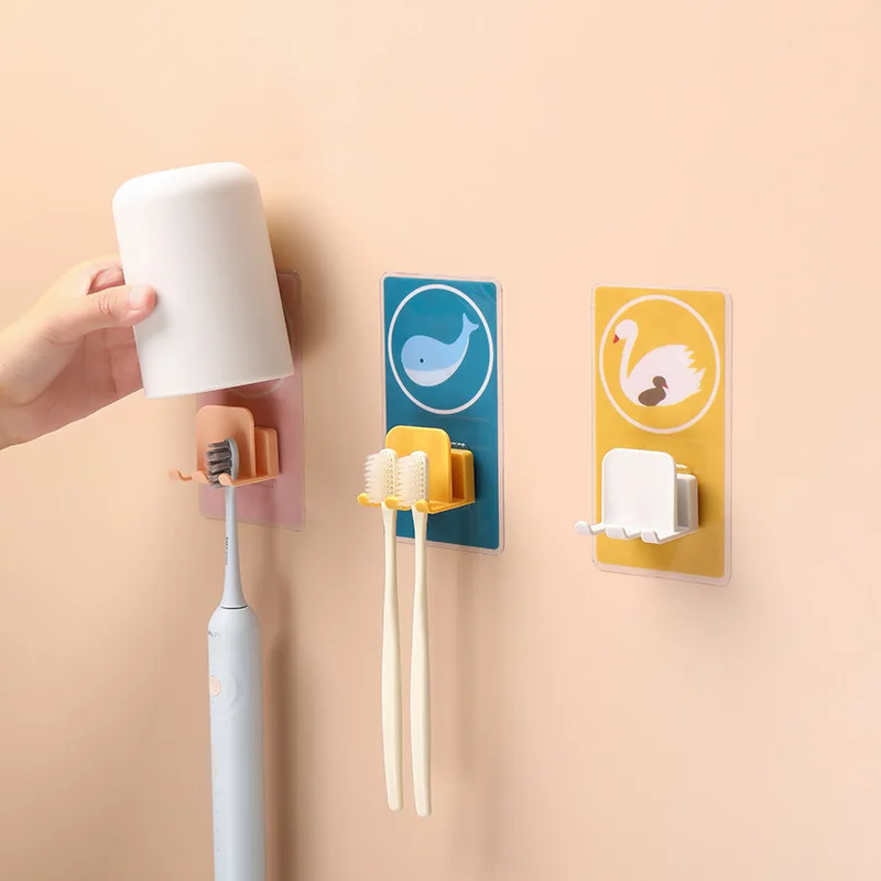 

Toothbrush Holder Housekeeper on Wall In The Bathroom Household Shelves and Supports In The Bathroom Decorative Mounted Niche