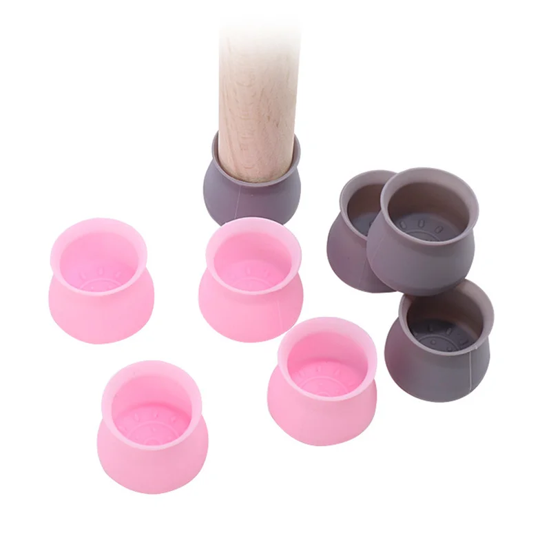

16 Pcs Table Chair Leg Silicone Cap Pad Non-slip Furniture Leg Protection Cover Table Feet Pad Floor Protector Home Chair ASD