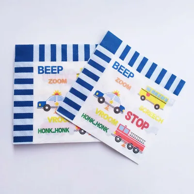 20pcs napkin Строительные грузовики на день рождения одноразовые столовые приборы набор тарелок соломенные буквы Трактор Автомобиль Баннер Дети Мальчики вечерние принадлежности - Цвет: 20pcs napkin