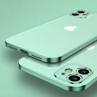 Роскошный прозрачный чехол с квадратной рамкой для iPhone 12 11 Pro Max Mini x xr xs se 2020 7 8 Plus, мягкий прозрачный чехол из ТПУ