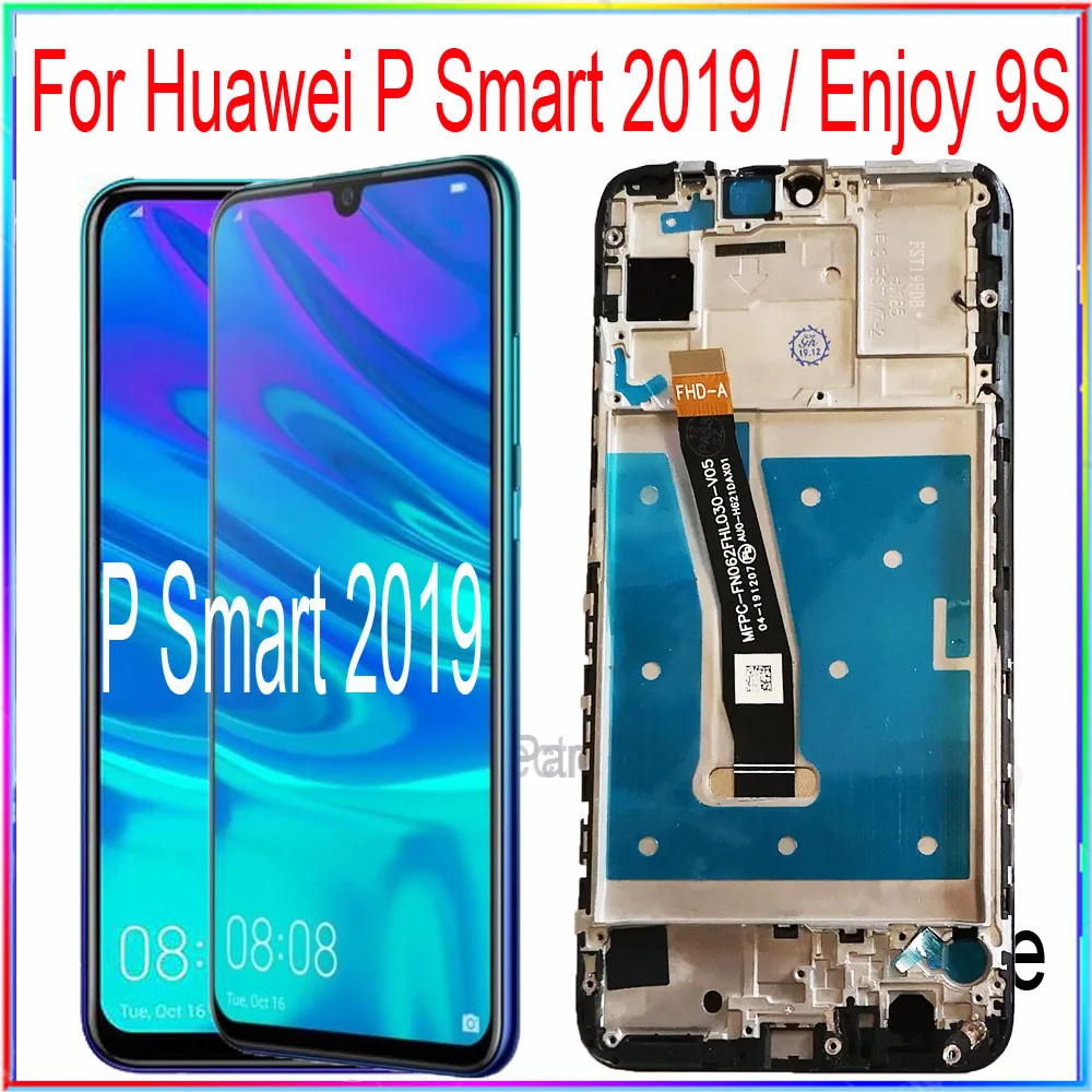 ЖК экран для Huawei P Smart 2019 enjoy 9S сенсорный с рамкой в сборе запасные ремонтные