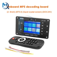 dc5 24v mp5 bluetooth decoder board 2 8 inch tft screen fm audio hd car lossless full format module usb tf for car amplifier