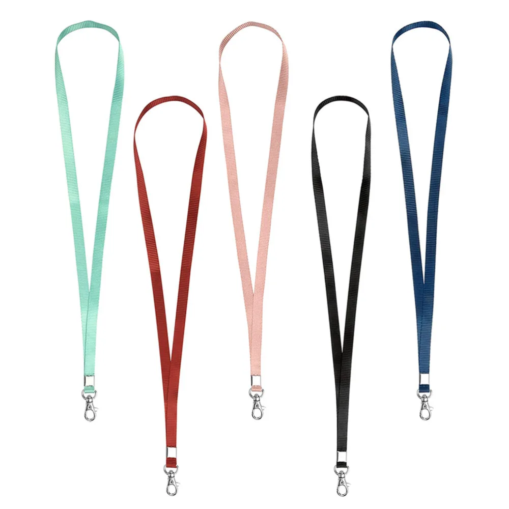 

5pcs Practical Badge Lanyards ID Cards Hanging Ropes ID Holder Lanyards