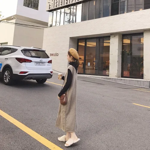 Женский трикотажный комплект из 2 предметов Повседневная Свободная однобортная